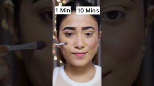Read more about the article 1 Min Vs 10 Mins Makeup Look