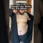 Losing 100lbs in 6 months, day 8! #weightloss #weightlosstransformation #diet