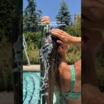 Fresh water, conditioner, then swim :) #hairtok #haircare #healthyhair #hairtips