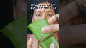 Read more about the article Aloe Vera face pack for glowing skin homemade #skincare #shorts