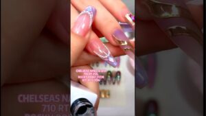 Read more about the article French Cat Eye and Diamond Design on Long Nail Tips