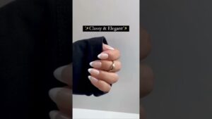Read more about the article Classy & Elegant French nails on Almond Tips! #nailart #naildesign